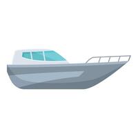 graphic of a stylized small motorboat, perfect for marinethemed designs vector