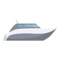 Modern luxury motor yacht illustration vector
