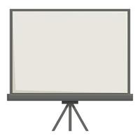 Blank whiteboard on stand with copy space vector