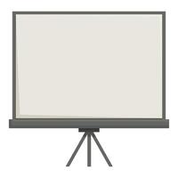 Blank whiteboard on stand with copy space vector