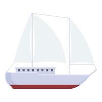 illustration of modern sailboat vector