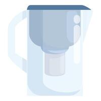 Modern water filter pitcher illustration vector