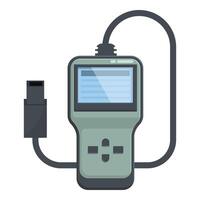 Portable usb power meter device illustration vector