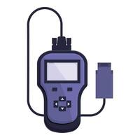 Digital multimeter with probes illustration vector