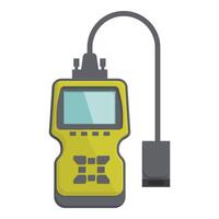 Digital multimeter with probe clip art vector