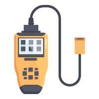 Flat illustration of a digital multimeter, an essential tool for electronic diagnostics vector