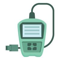 Handheld digital glucometer device illustration vector