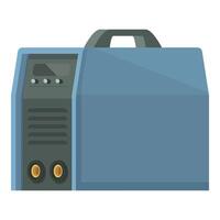 Isolated image of a modern portable power generator vector