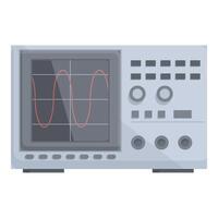 gráfico de un digital osciloscopio con formas de onda desplegado en el pantalla vector
