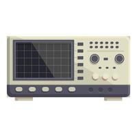 image of a modern digital oscilloscope used in electronics diagnostics vector