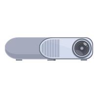 Flat design of a sleek modern digital projector, isolated on a white background vector