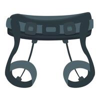 Graphic image of a pair of stylized binoculars, ideal for outdoor and travel themes vector