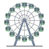 Modern ferris wheel illustration vector