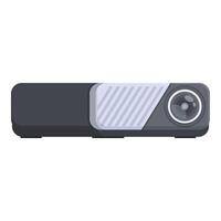 Digital illustration of a sleek, contemporary portable projector on a white background vector