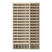 Modern highrise building flat design vector
