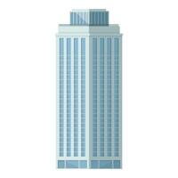 Modern skyscraper building isolated on white vector