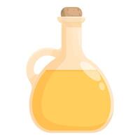 Cartoon olive oil bottle illustration vector