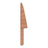 Digital illustration of a traditional wooden rolling pin on a white background vector