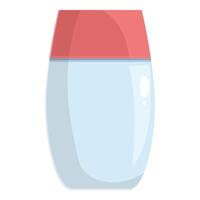 Empty fishbowl with red rim vector