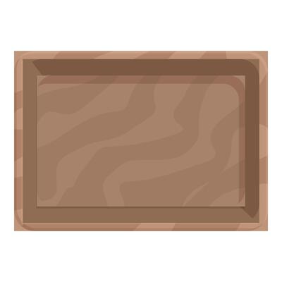 Empty wooden picture frame isolated on white