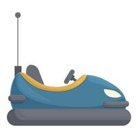 Colorful digital illustration of a classic bumper car with a modern design vector