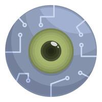 Flat design camera lens icon vector