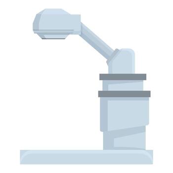 plano diseño ilustración de un contemporáneo calle lámpara en un blanco antecedentes vector