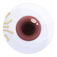Abstract graphic of a stylized digital eye representing technology and surveillance vector