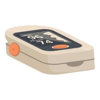 Digital finger pulse oximeter isolated on white vector