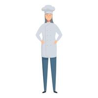 Professional chef posing in uniform vector
