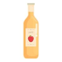 Apple juice bottle illustration vector