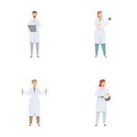 Diverse group of scientists and medical professionals vector
