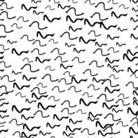 Seamless pattern with sketch squiggle vector
