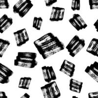 Seamless Pattern with hand drawn scribble smears vector