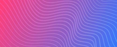 Modern colorful gradient background with wave lines vector