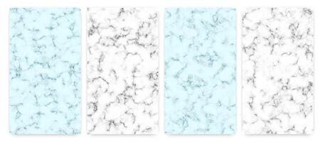 azul y blanco mármol textura antecedentes vector