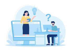 Website maintenance. website services web design corporate site professional support security analysis update abstract metaphor concept flat illustration vector