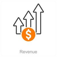 Revenue and money icon concept vector