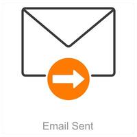 Email Sent and success icon concept vector