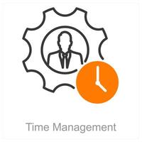 Time Management and efficiency icon concept vector