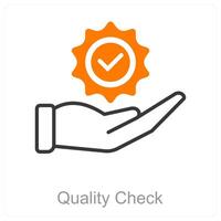 Quality Check and precision icon concept vector