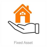Fixed Asset and property icon concept vector