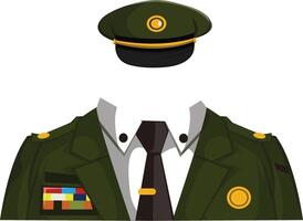 2d Ejército personaje utilizar para juego ui vector