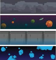 2d Game ui Background vector