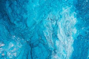 Abstract Blue and White Marble-Like Acrylic Texture Background photo