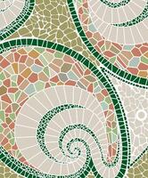 mosaico en apagado colores en un blanco antecedentes. vector