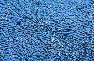 High-Resolution Close-up of Shattered Glass Surface, Abstract Background Texture photo