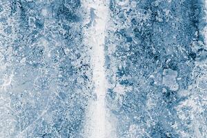 Ice Blocks Texture, Blue-Toned Frosty Surface Background photo