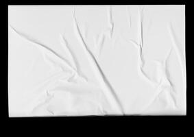 minimalista blanco papel póster Bosquejo en estropeado textura antecedentes foto