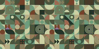Geometric poster with simple shape and pattern in gray tones. Design in the Scandinavian style. vector